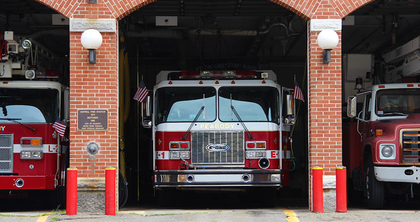 Main Fire Station, Downtown Peabody, MA