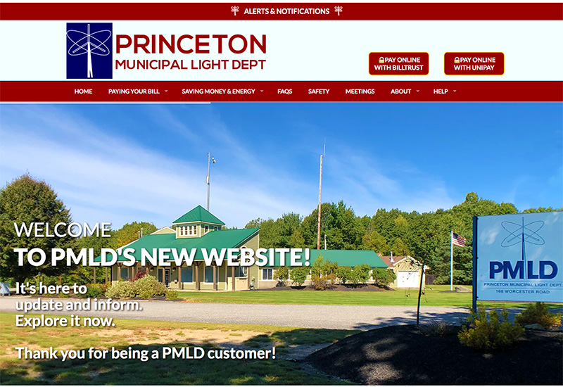 PMLD website home page screenshot